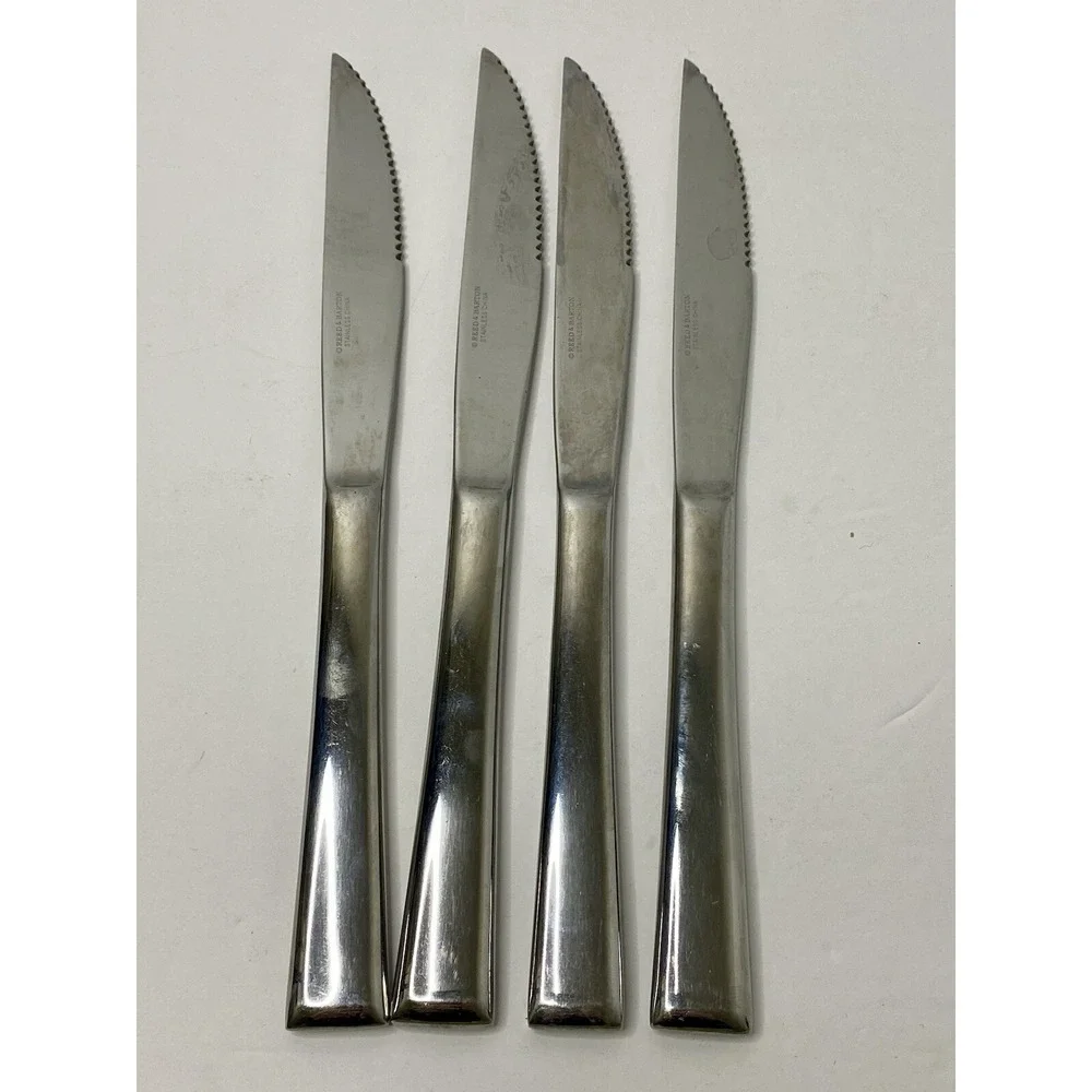 Reed & Barton Gatehouse Stainless Steak Knives Replacements Lot Of 4 #3